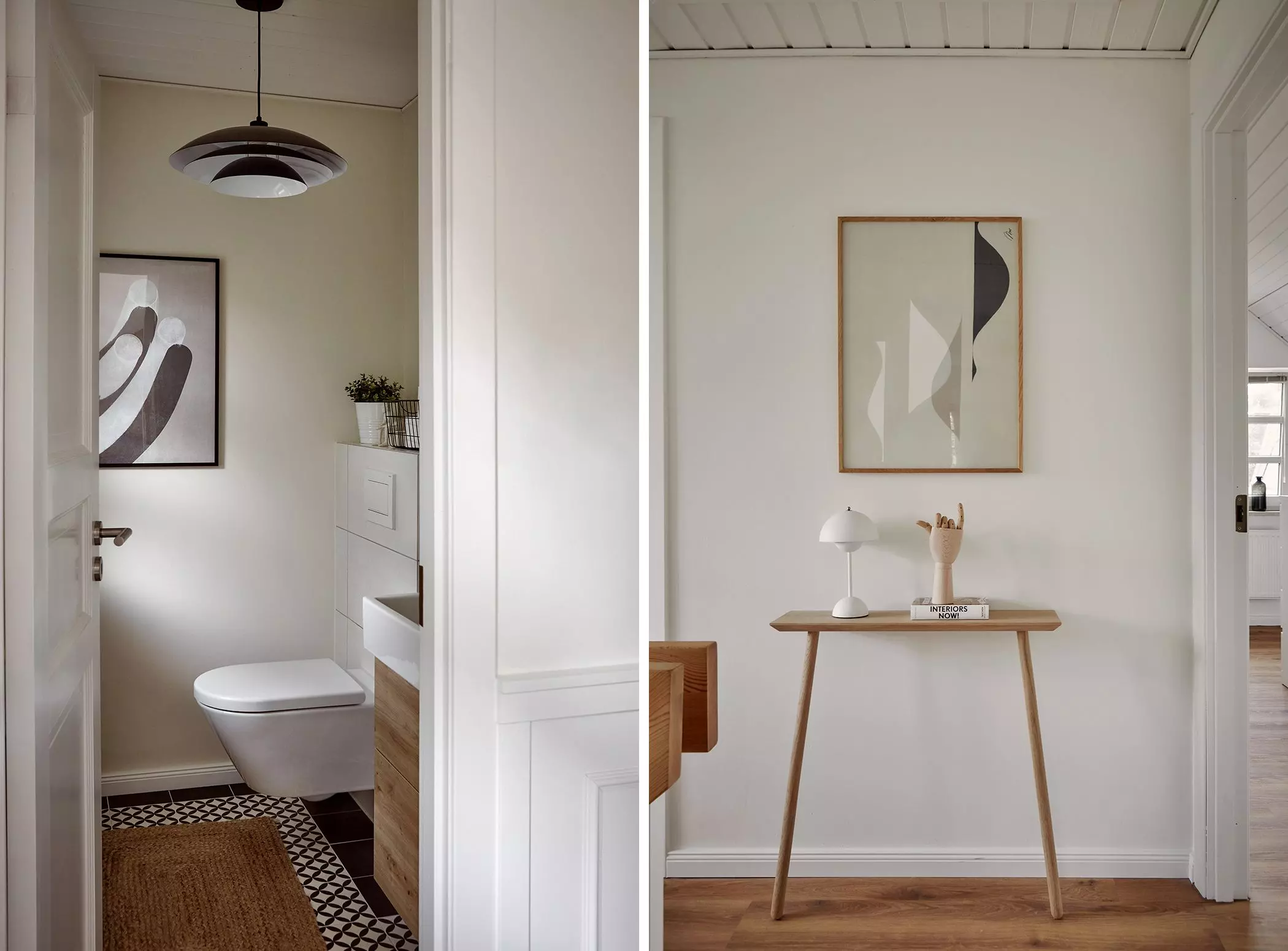 Gästebad und Flur in hellen Farben | femtastics