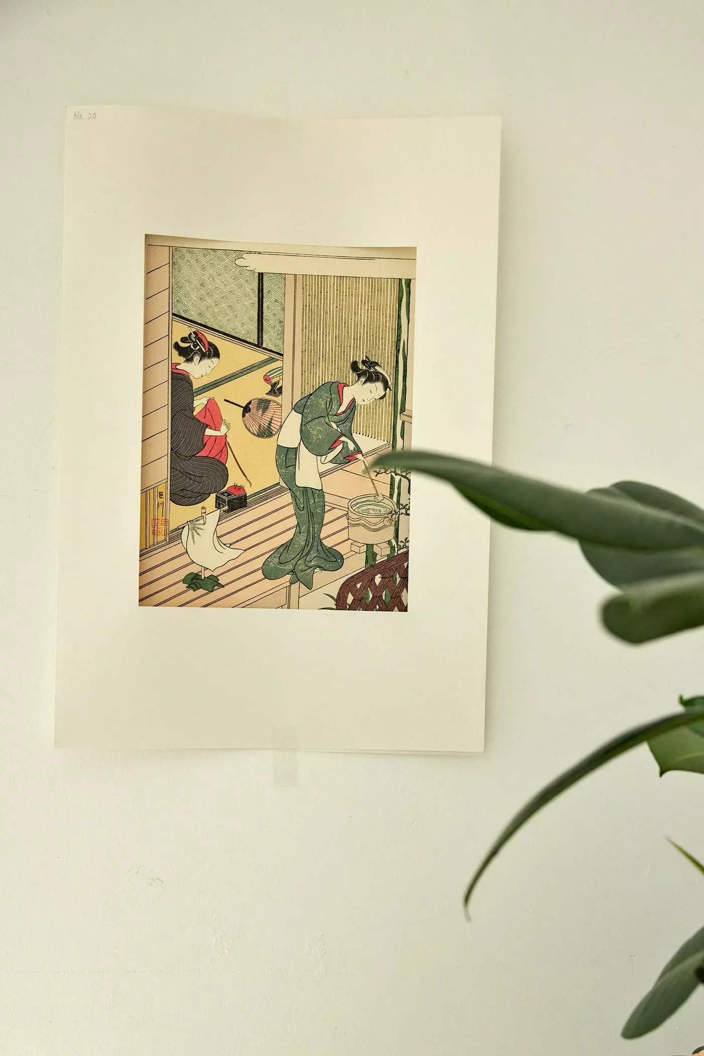 Japanische Illustration an einer Wand - femtastics
