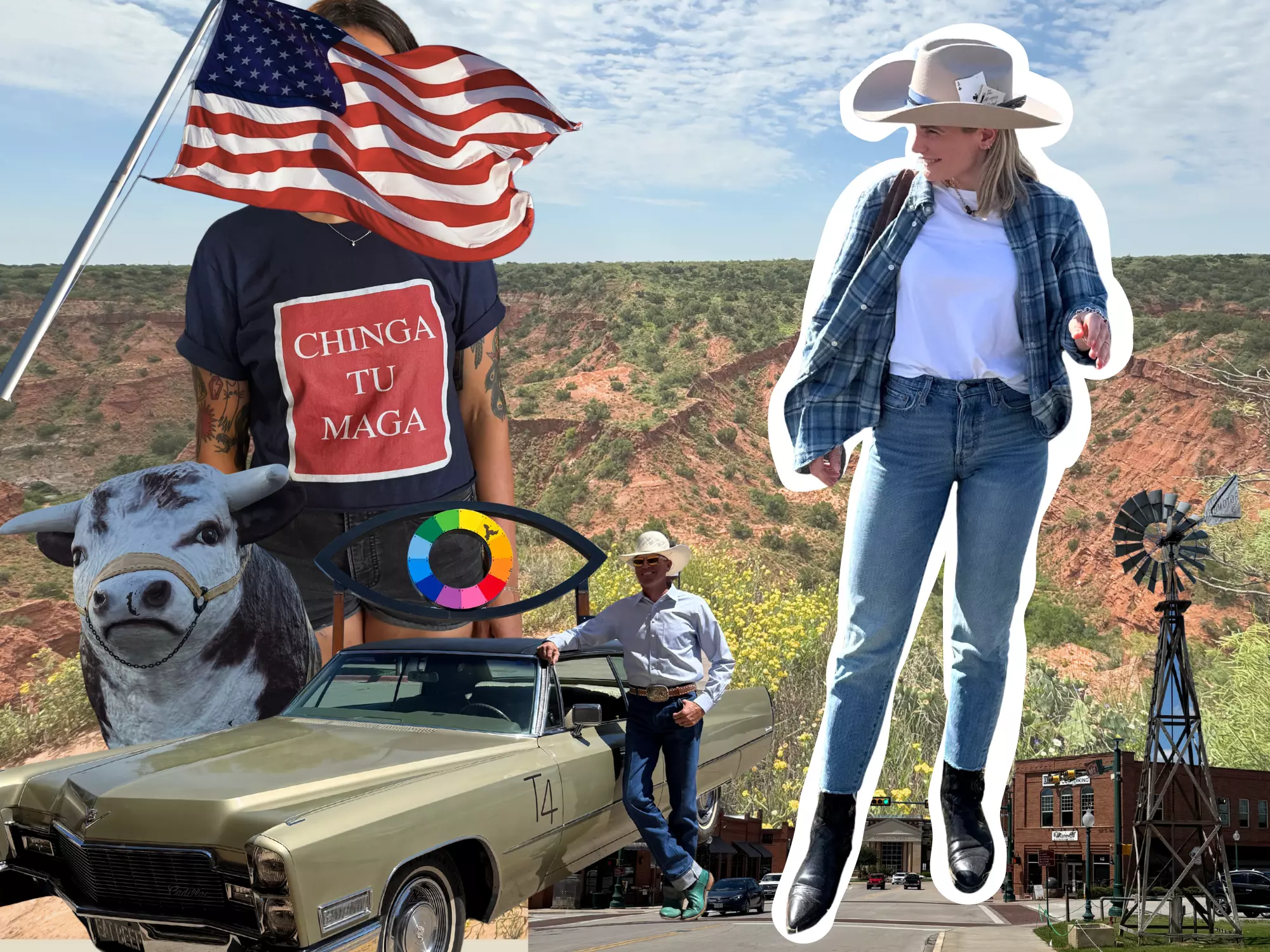 Texas Roadtrip Collage