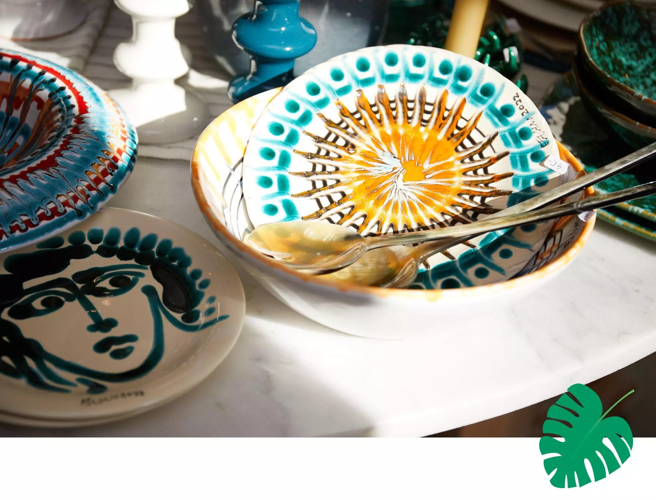 Sommerliche Keramik im Laden "Bon Voyage Interieur" in Hamburg - femtastics