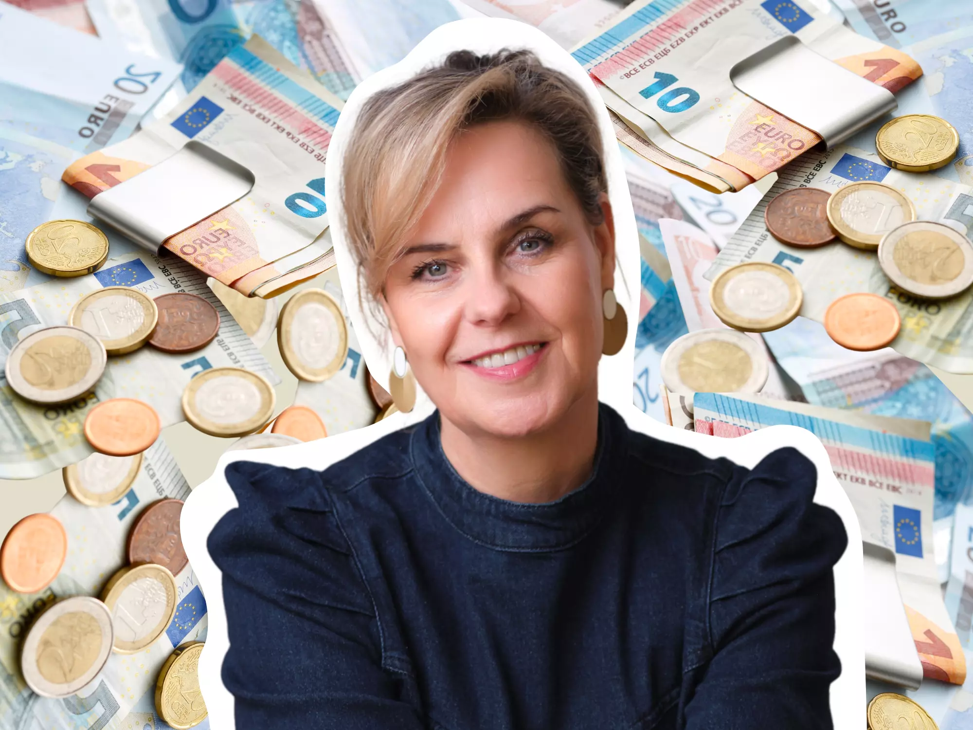 Collage wichtige Finanzfragen für Frauen