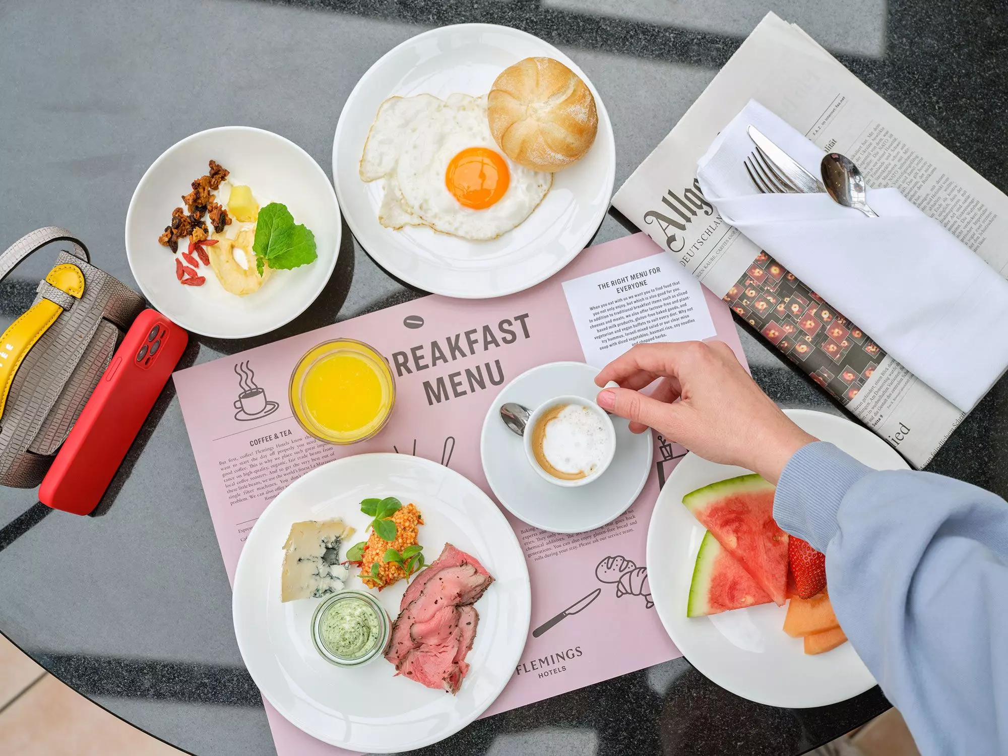 Frühstück im Flemings Hotel