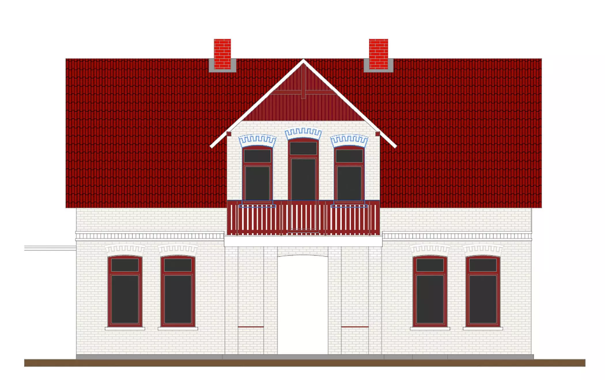 Architektenzeichnung der Villa von Büsra Quadir - femtastics