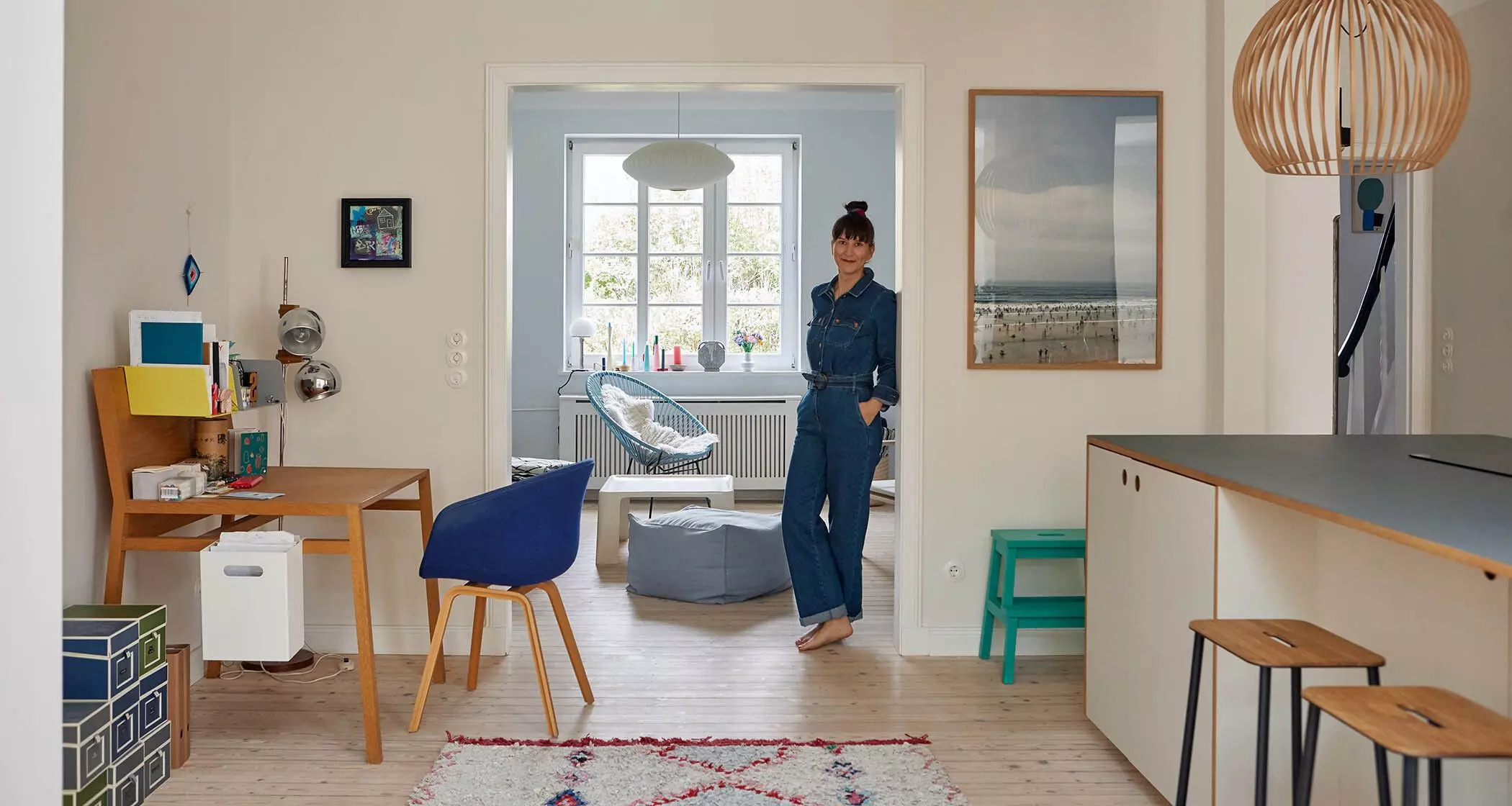Wissenschaftlerin Susan Smollich in ihrem Wohn-Essbereich - femtastics