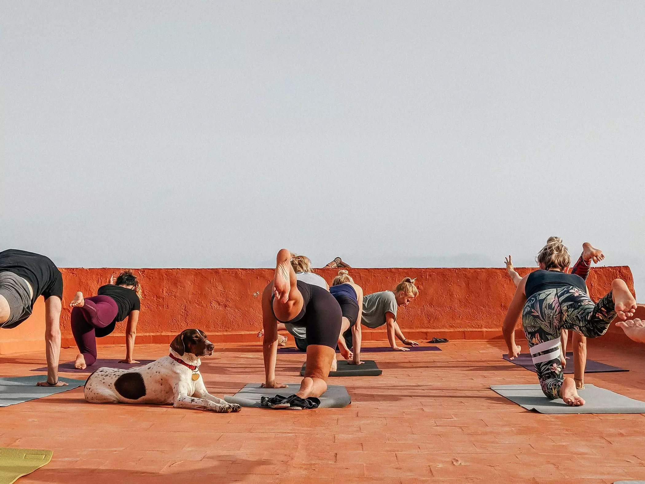 Yoga auf der Dachterrasse des "Nine Coliving" auf Teneriffa - femtastics