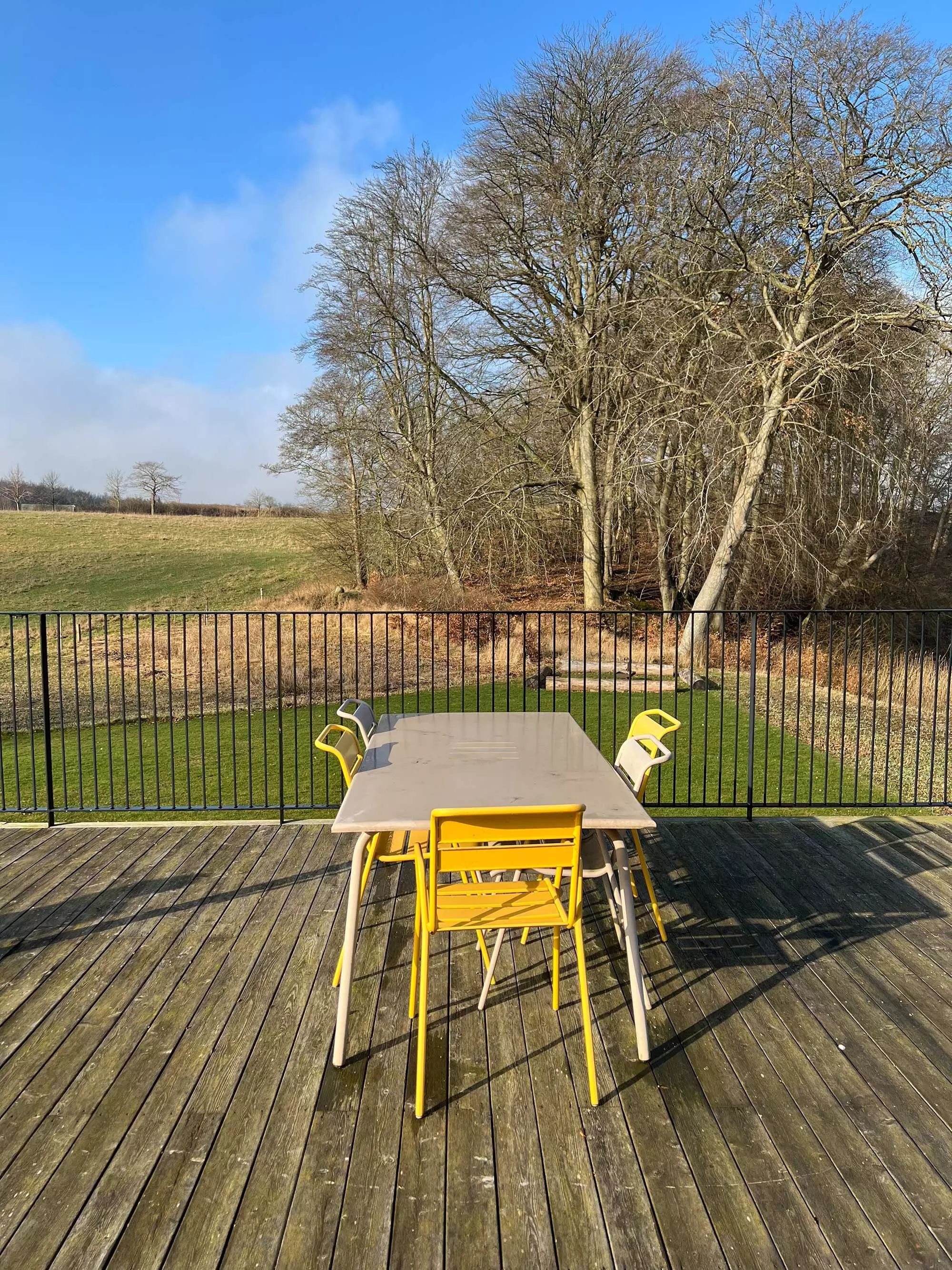 Terrasse der Villa Huno