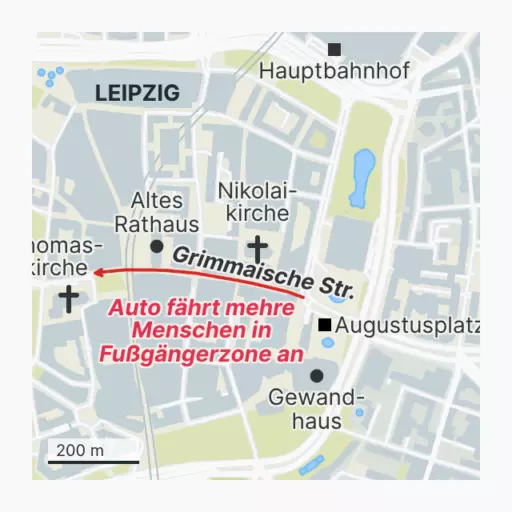 Mutmaßliche Amokfahrt in Leipzig
